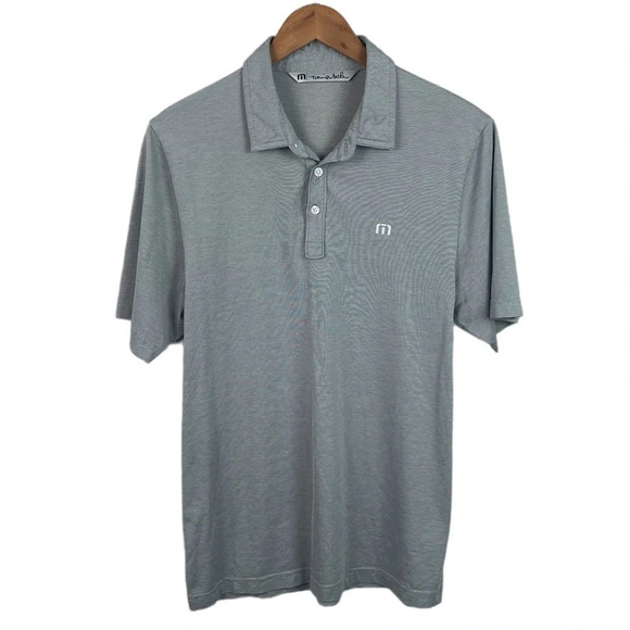 Travis Mathew Other - PO78 Mens Travis Mathew Golf Brand Micro stripe Pima Cotton Polo Shirt M